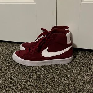 Red Nike Blazers. Size 5